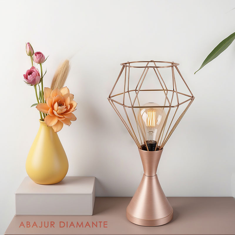 ABAJUR DIAMANTE P COBRE-WEB